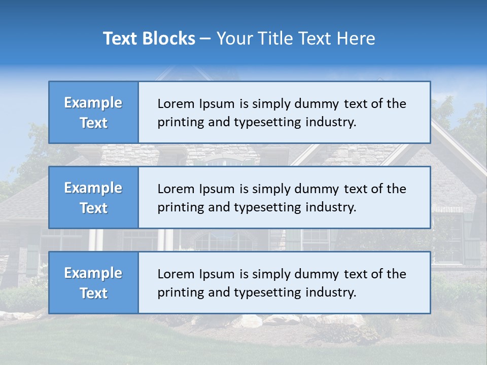 Beautiful Home In A New Development. Great For Real Estate Websites Or Ads. PowerPoint Template