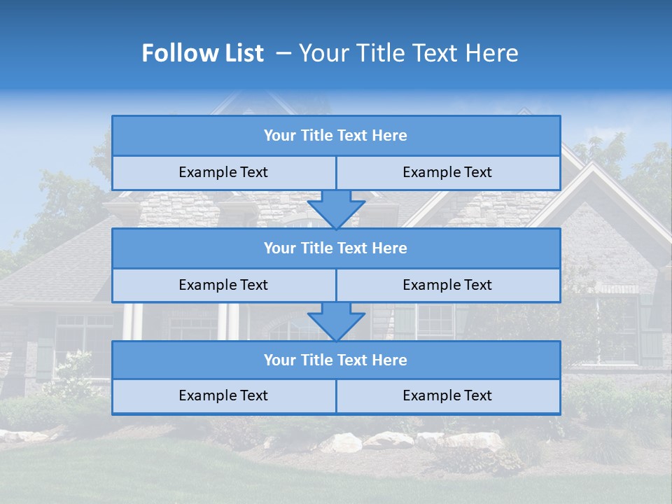 Beautiful Home In A New Development. Great For Real Estate Websites Or Ads. PowerPoint Template