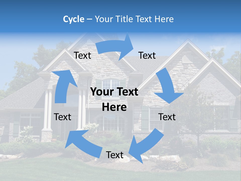Beautiful Home In A New Development. Great For Real Estate Websites Or Ads. PowerPoint Template
