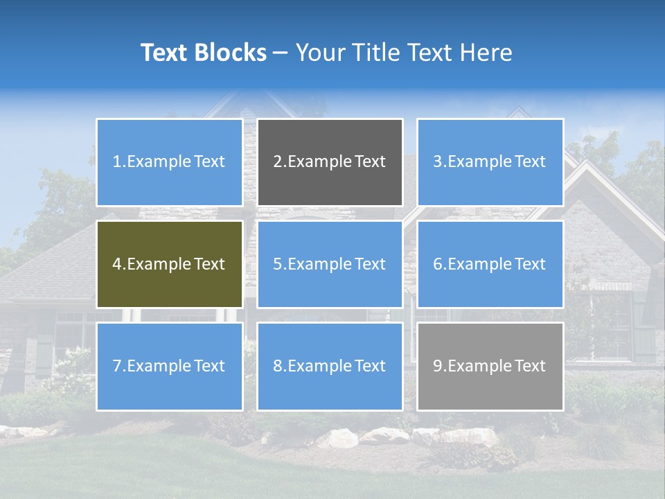 Beautiful Home In A New Development. Great For Real Estate Websites Or Ads. PowerPoint Template