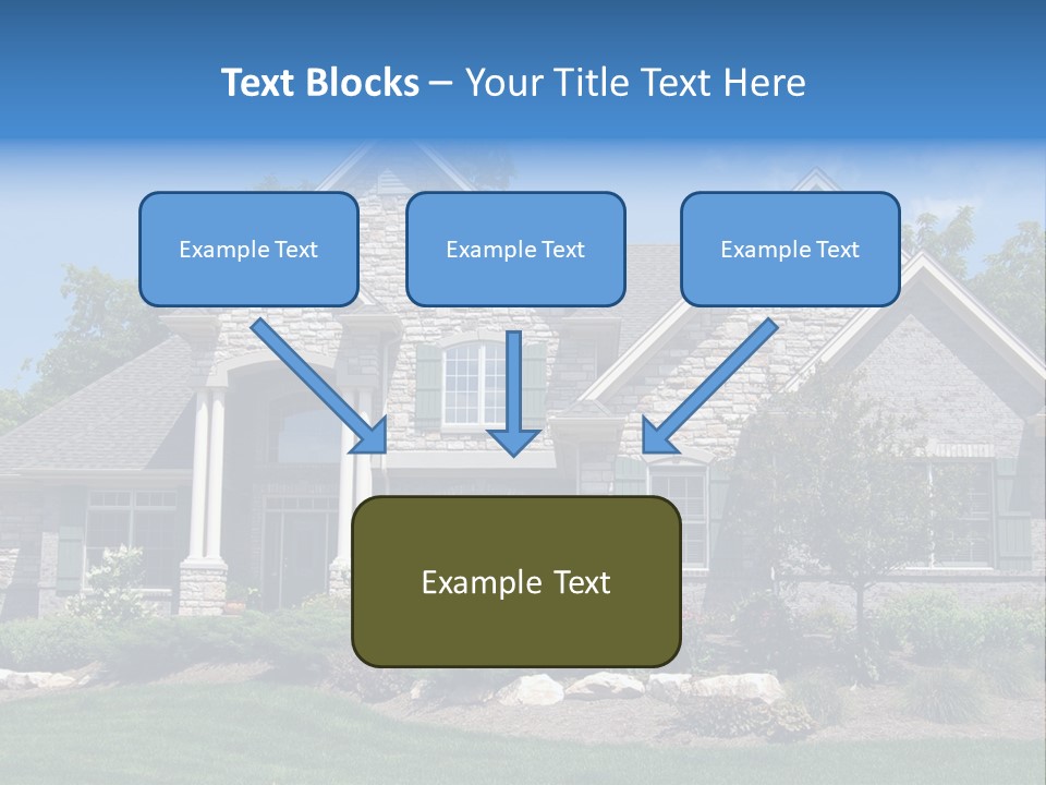 Beautiful Home In A New Development. Great For Real Estate Websites Or Ads. PowerPoint Template