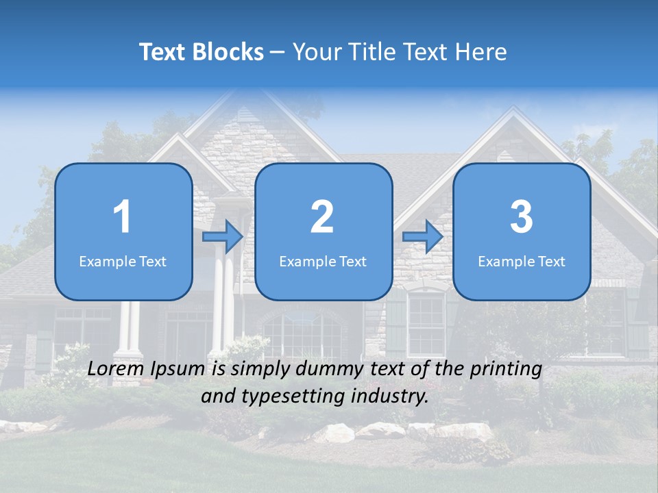 Beautiful Home In A New Development. Great For Real Estate Websites Or Ads. PowerPoint Template