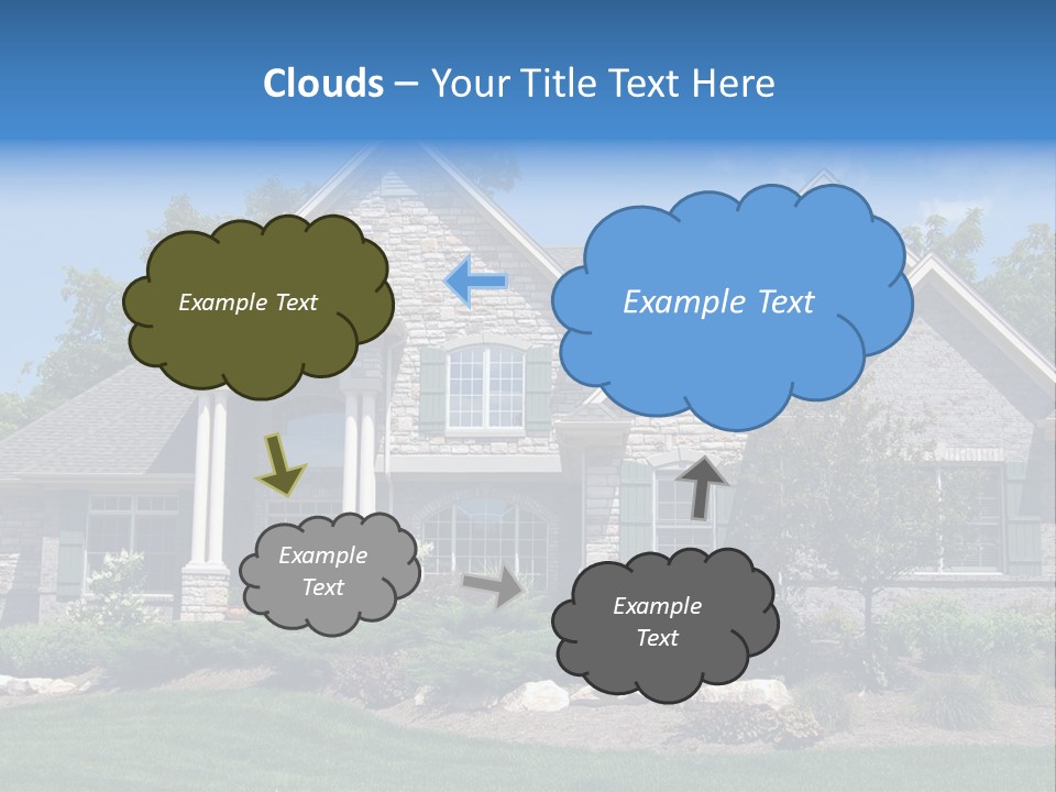 Beautiful Home In A New Development. Great For Real Estate Websites Or Ads. PowerPoint Template