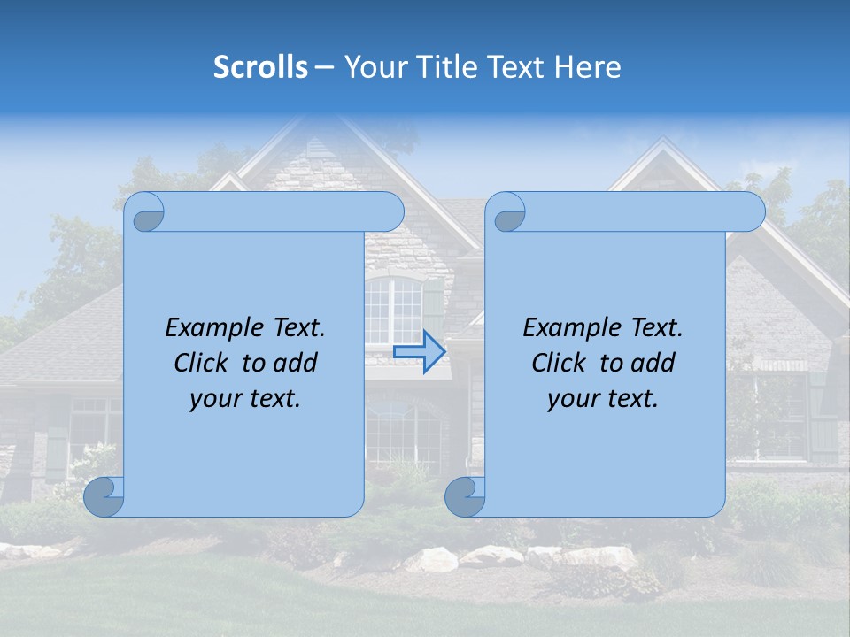Beautiful Home In A New Development. Great For Real Estate Websites Or Ads. PowerPoint Template