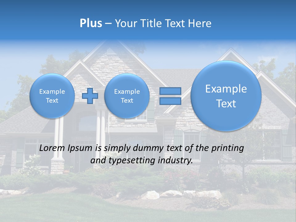 Beautiful Home In A New Development. Great For Real Estate Websites Or Ads. PowerPoint Template