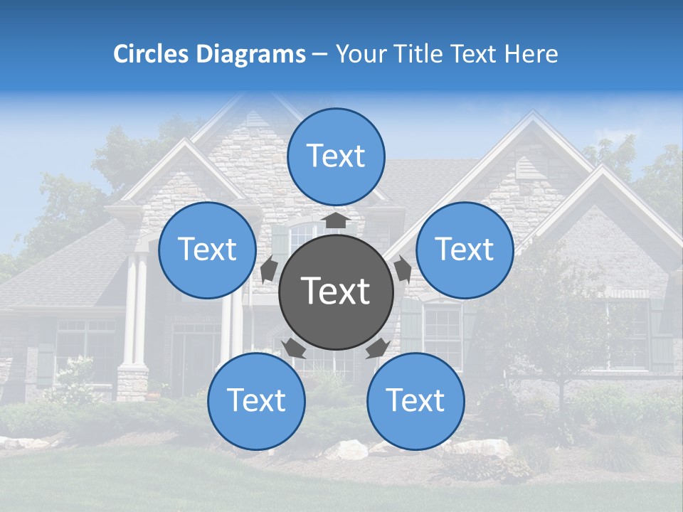 Beautiful Home In A New Development. Great For Real Estate Websites Or Ads. PowerPoint Template
