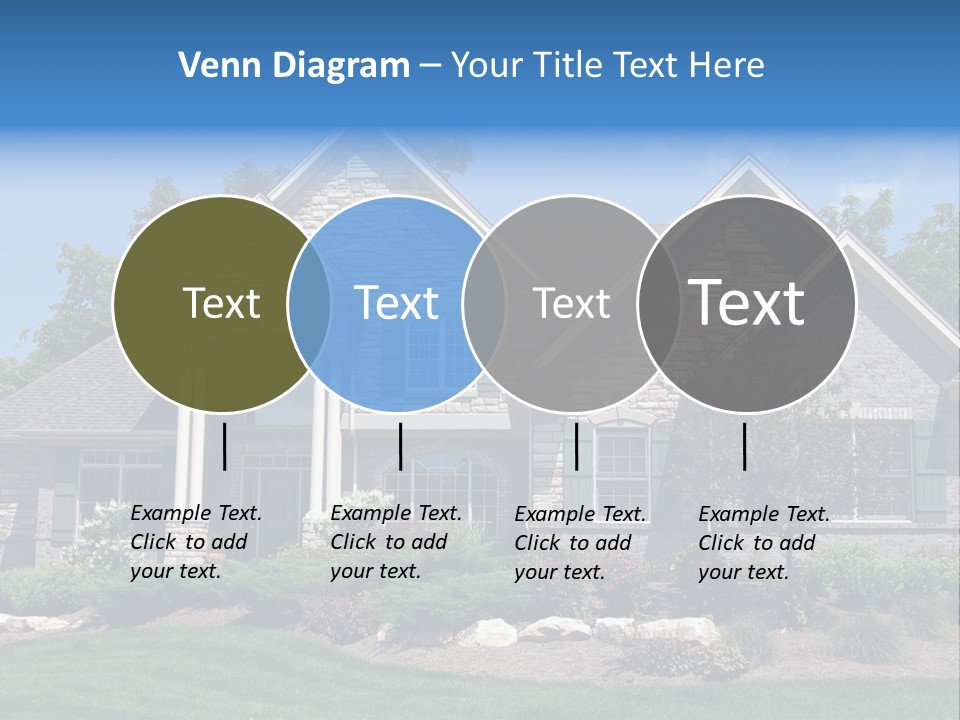 Beautiful Home In A New Development. Great For Real Estate Websites Or Ads. PowerPoint Template