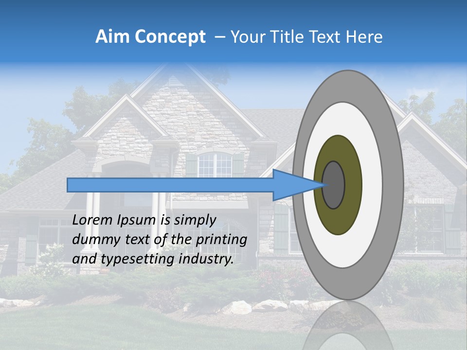 Beautiful Home In A New Development. Great For Real Estate Websites Or Ads. PowerPoint Template