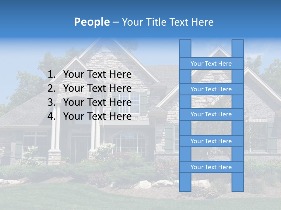 Beautiful Home In A New Development. Great For Real Estate Websites Or Ads. PowerPoint Template
