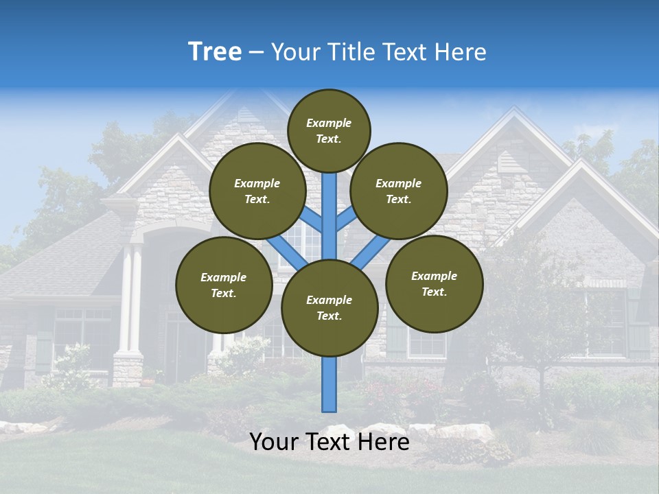 Beautiful Home In A New Development. Great For Real Estate Websites Or Ads. PowerPoint Template
