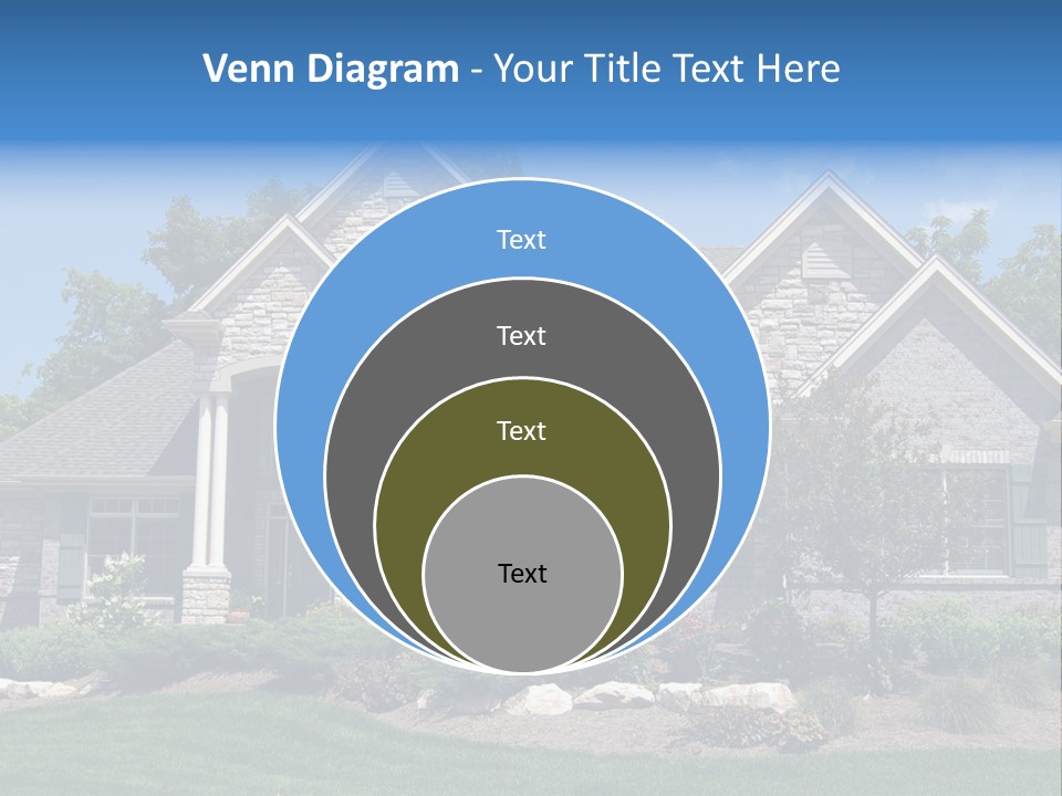 Beautiful Home In A New Development. Great For Real Estate Websites Or Ads. PowerPoint Template