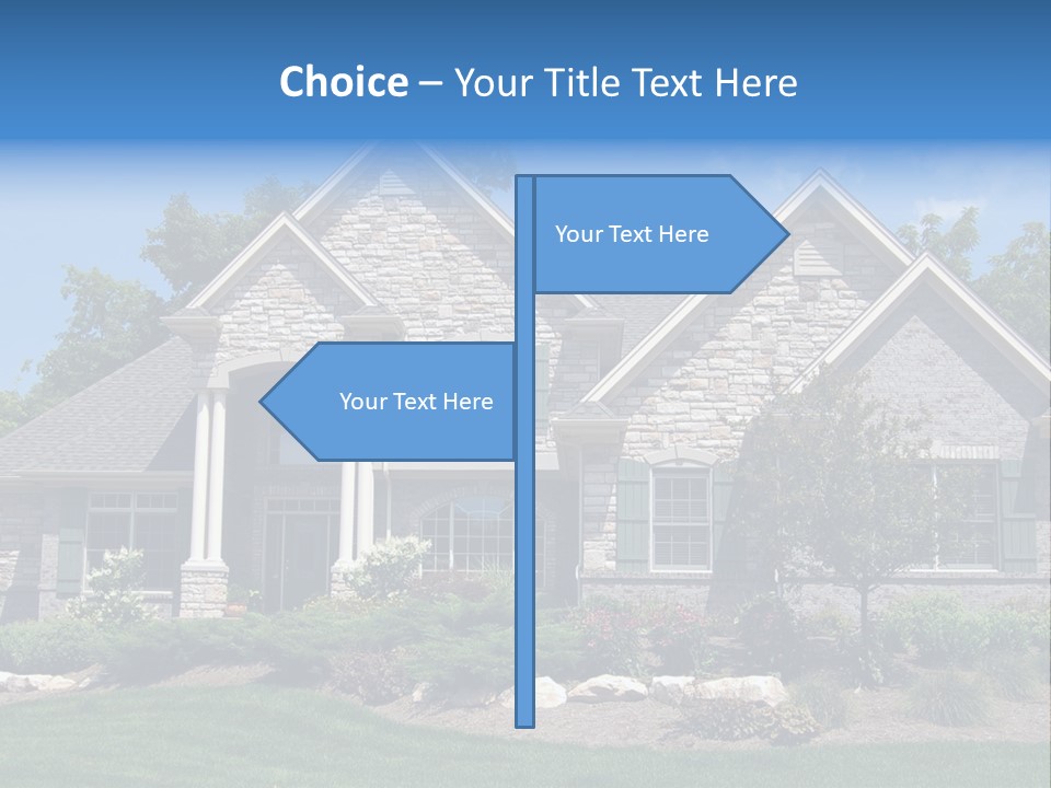 Beautiful Home In A New Development. Great For Real Estate Websites Or Ads. PowerPoint Template