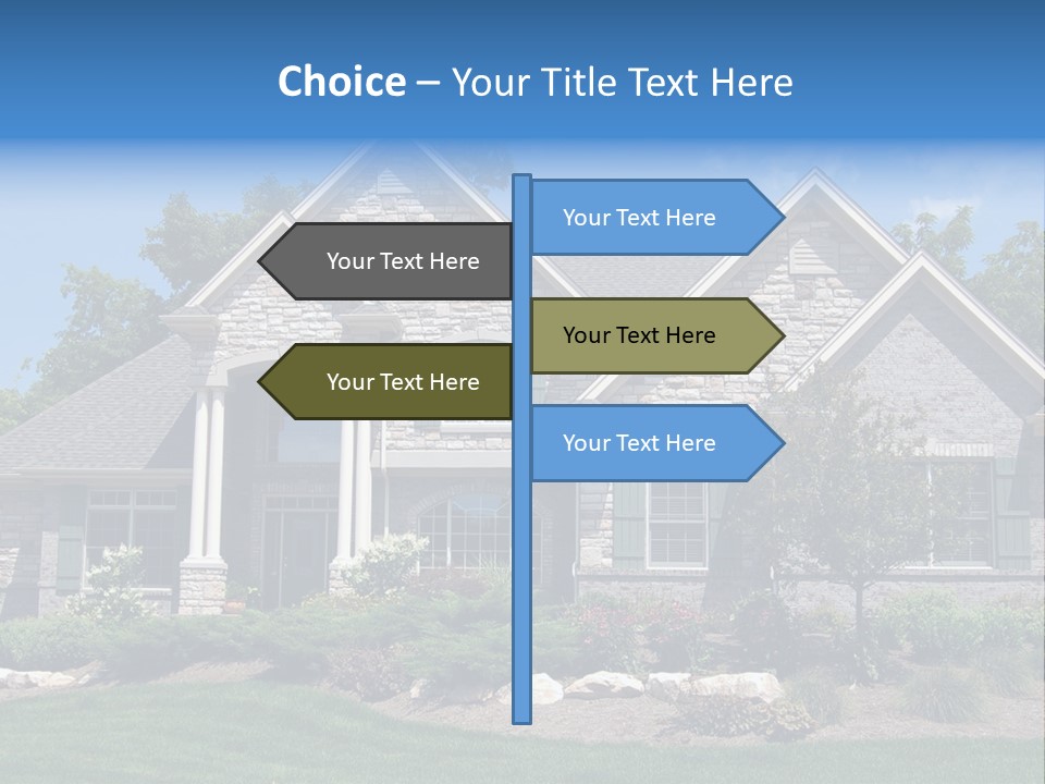 Beautiful Home In A New Development. Great For Real Estate Websites Or Ads. PowerPoint Template