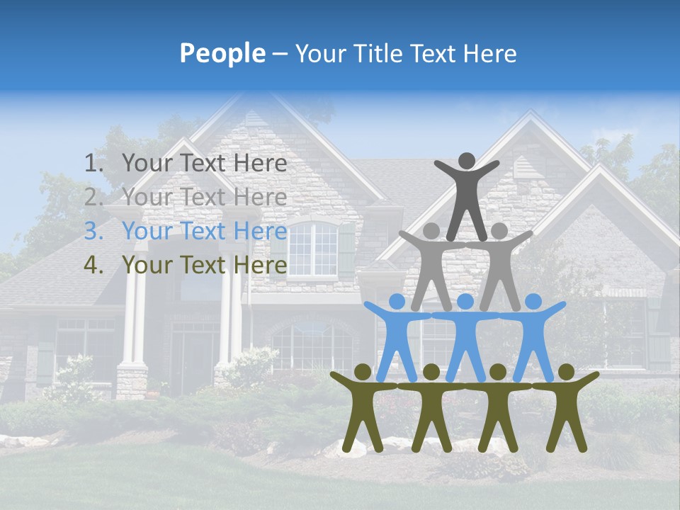 Beautiful Home In A New Development. Great For Real Estate Websites Or Ads. PowerPoint Template