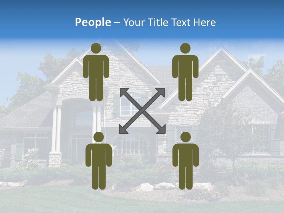 Beautiful Home In A New Development. Great For Real Estate Websites Or Ads. PowerPoint Template