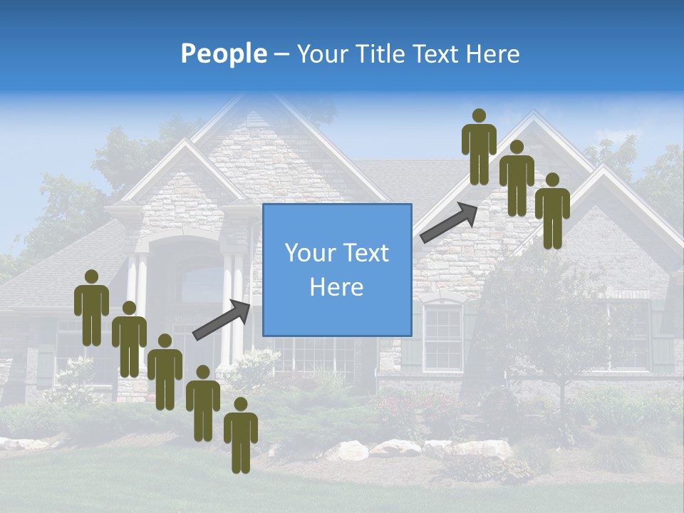 Beautiful Home In A New Development. Great For Real Estate Websites Or Ads. PowerPoint Template