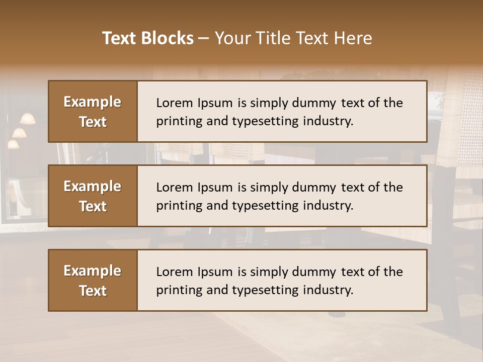 A Dining Room Table With Chairs And Plates On It PowerPoint Template