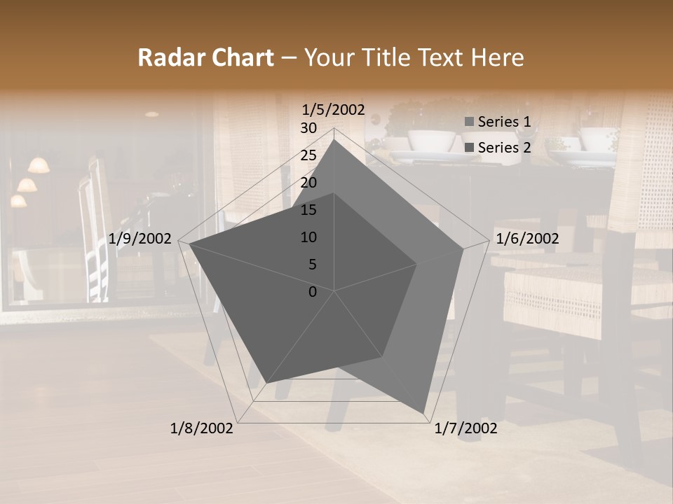 A Dining Room Table With Chairs And Plates On It PowerPoint Template
