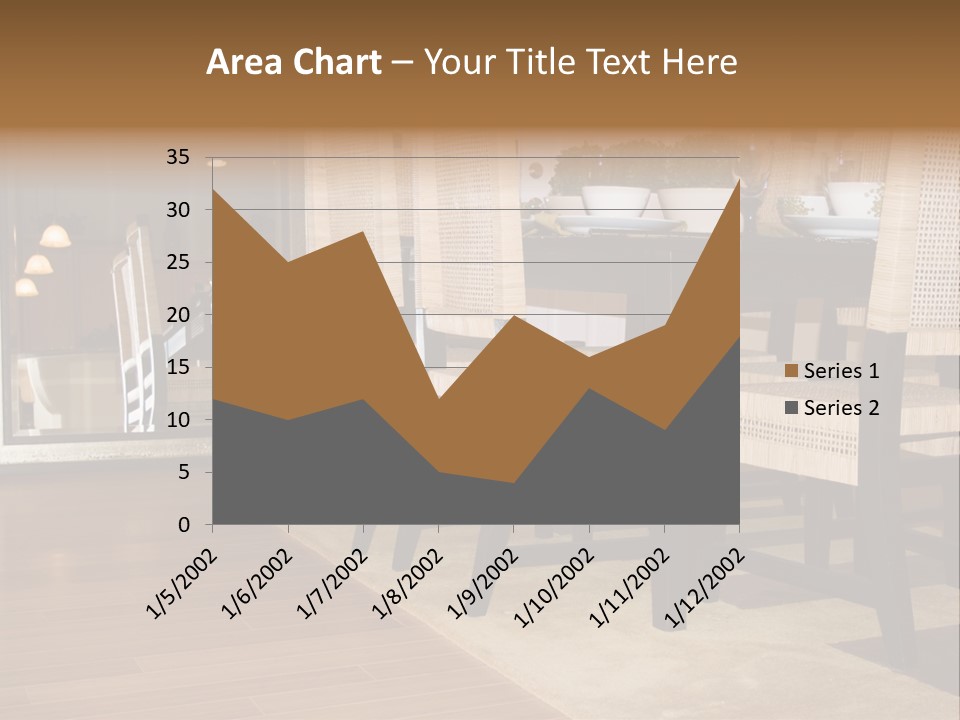 A Dining Room Table With Chairs And Plates On It PowerPoint Template