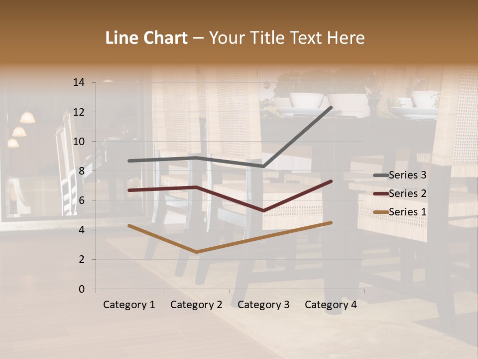 A Dining Room Table With Chairs And Plates On It PowerPoint Template