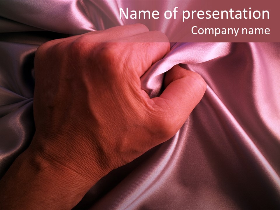 A Person Holding A Pink Sheet With A Pink Background PowerPoint Template