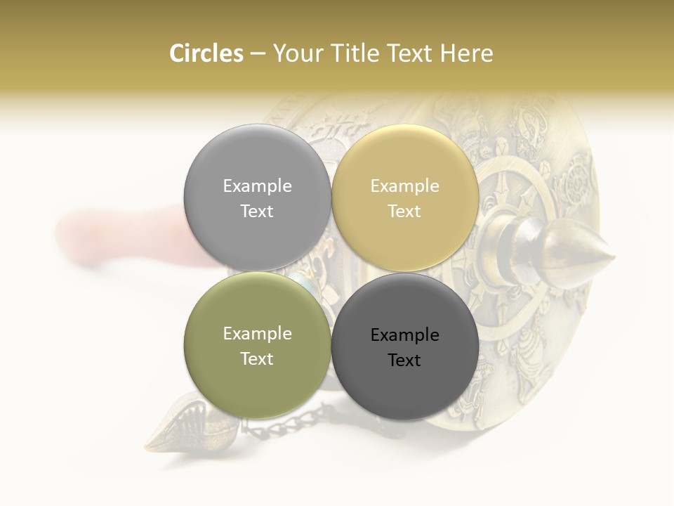 Prayer Wheels Isolated In White PowerPoint Template