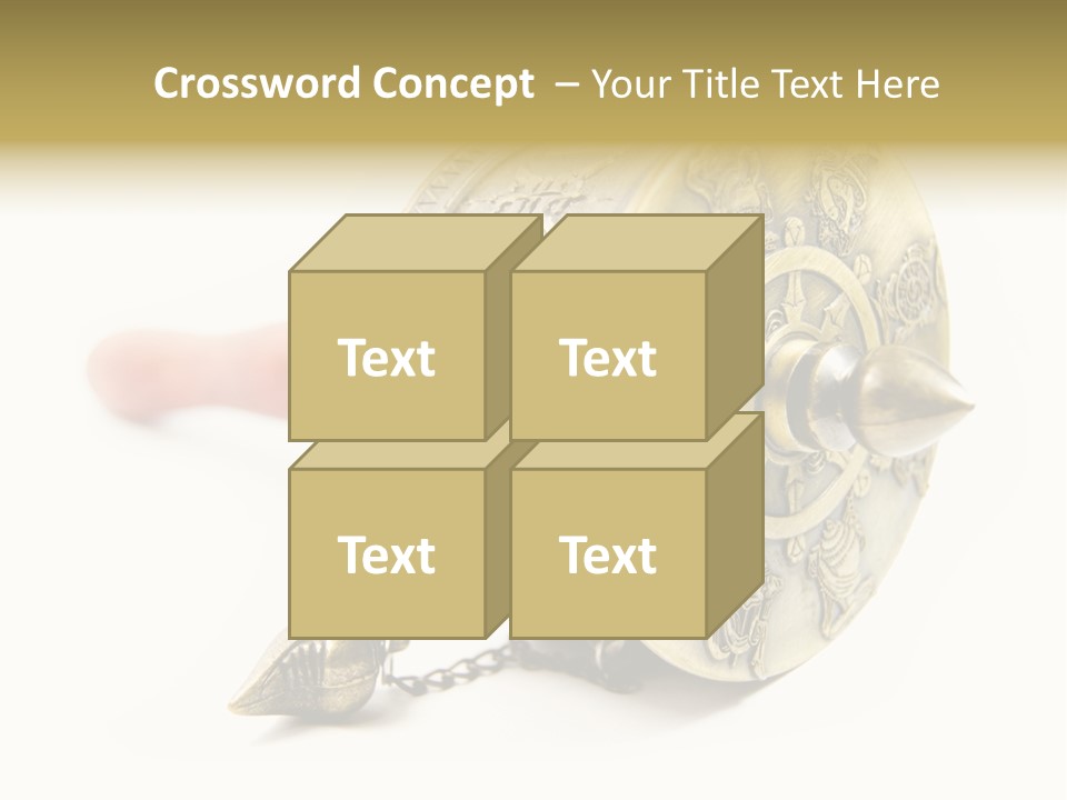 Prayer Wheels Isolated In White PowerPoint Template