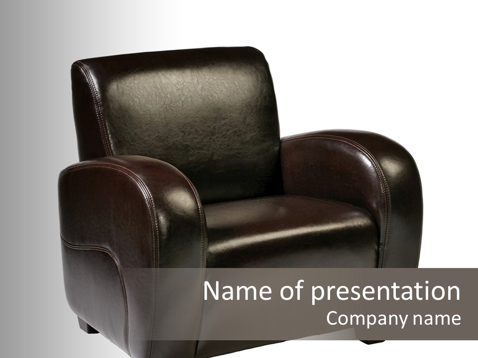 Leather Chair PowerPoint Template