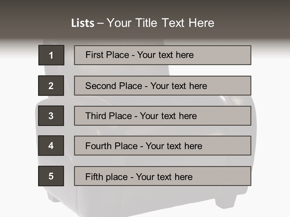 Leather Chair PowerPoint Template