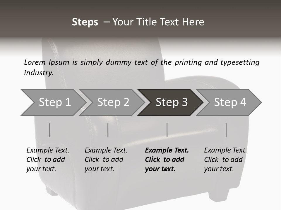 Leather Chair PowerPoint Template