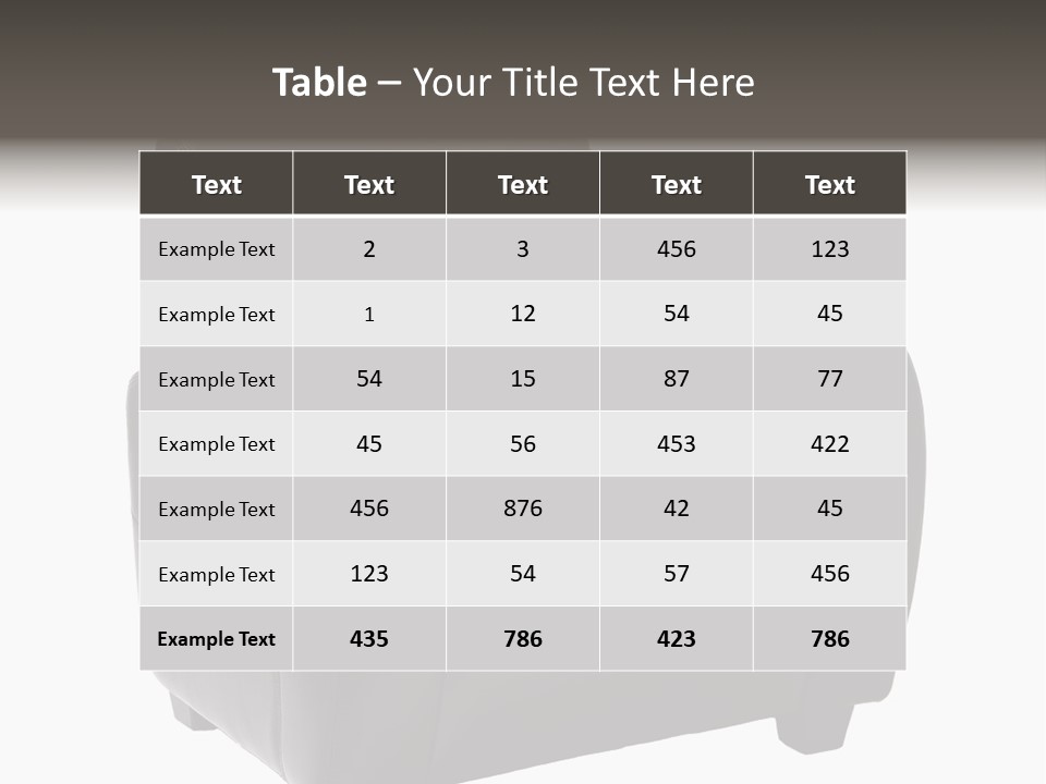 Leather Chair PowerPoint Template