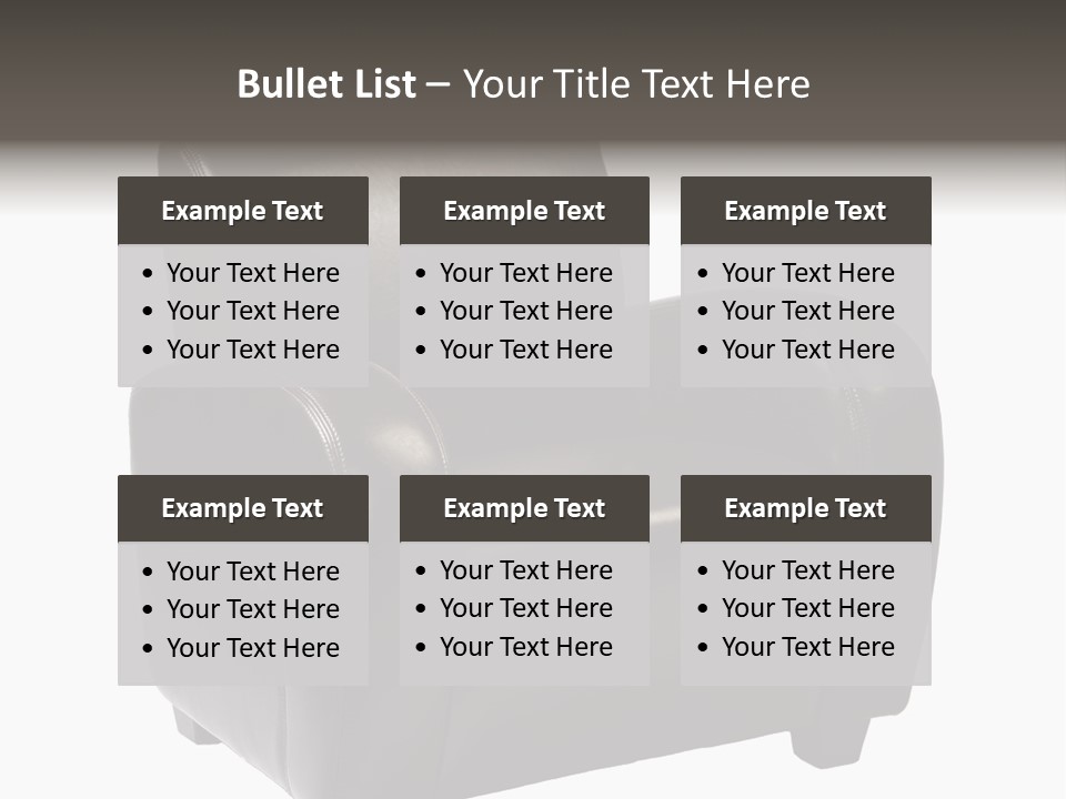 Leather Chair PowerPoint Template