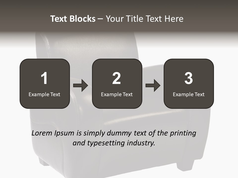Leather Chair PowerPoint Template