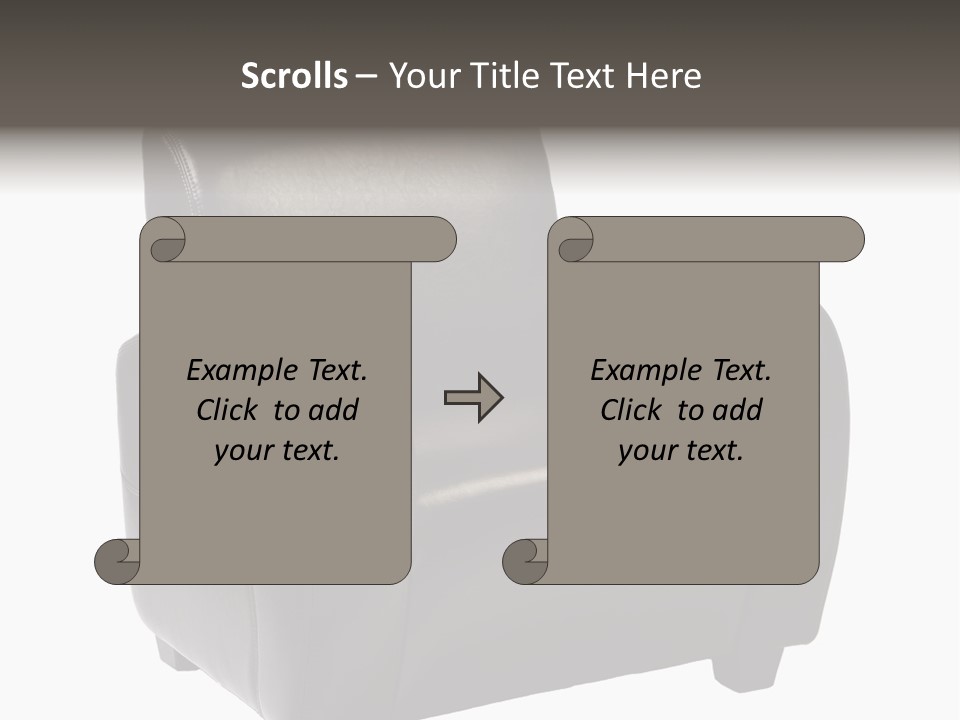 Leather Chair PowerPoint Template
