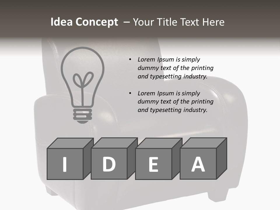 Leather Chair PowerPoint Template