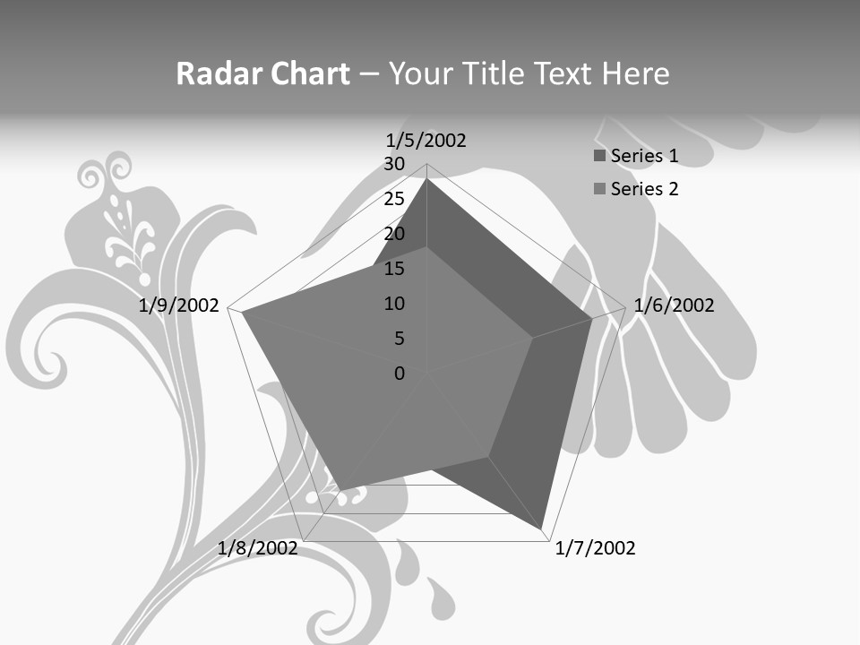 Unique Hummingbird And Flower Graphic Useful As Decoration And Ornament. Black Designs On A White Background. PowerPoint Template