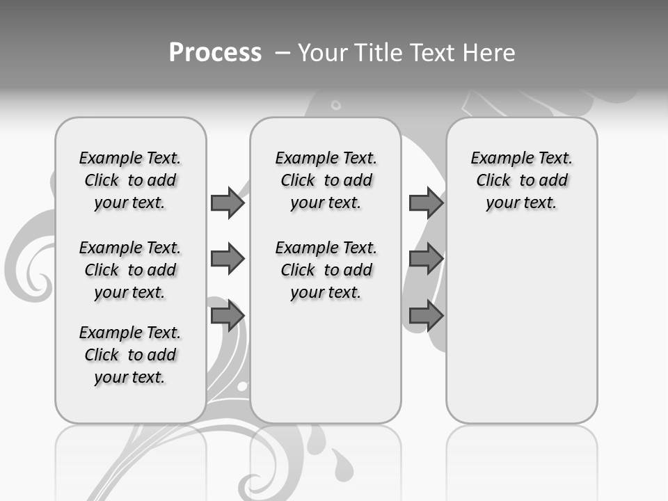 Unique Hummingbird And Flower Graphic Useful As Decoration And Ornament. Black Designs On A White Background. PowerPoint Template