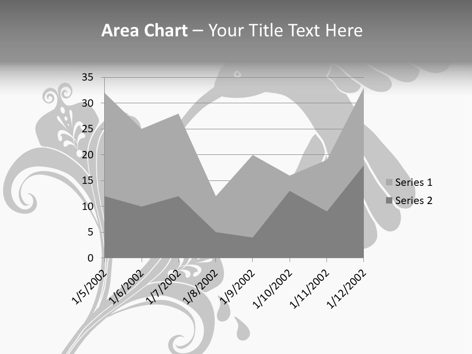 Unique Hummingbird And Flower Graphic Useful As Decoration And Ornament. Black Designs On A White Background. PowerPoint Template