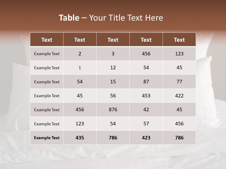 Pillows PowerPoint Template