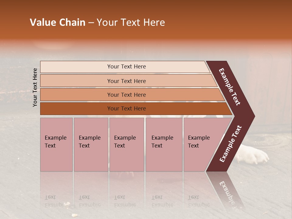 Serious Bulldog On The Florence Street. PowerPoint Template