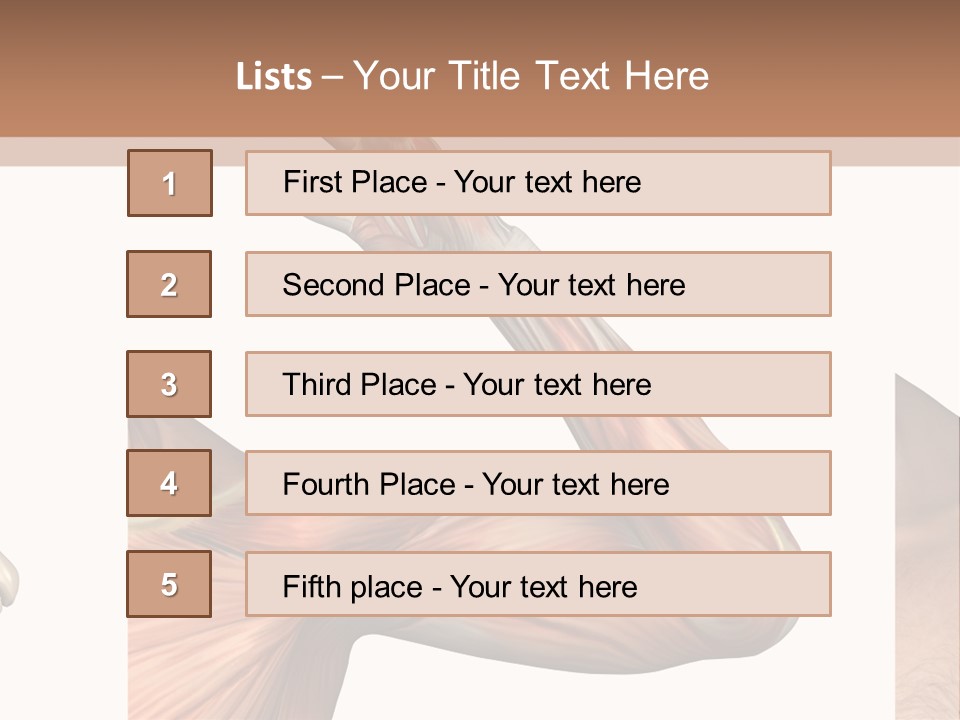 A Medical Powerpoint Presentation With Muscles And Bones PowerPoint Template