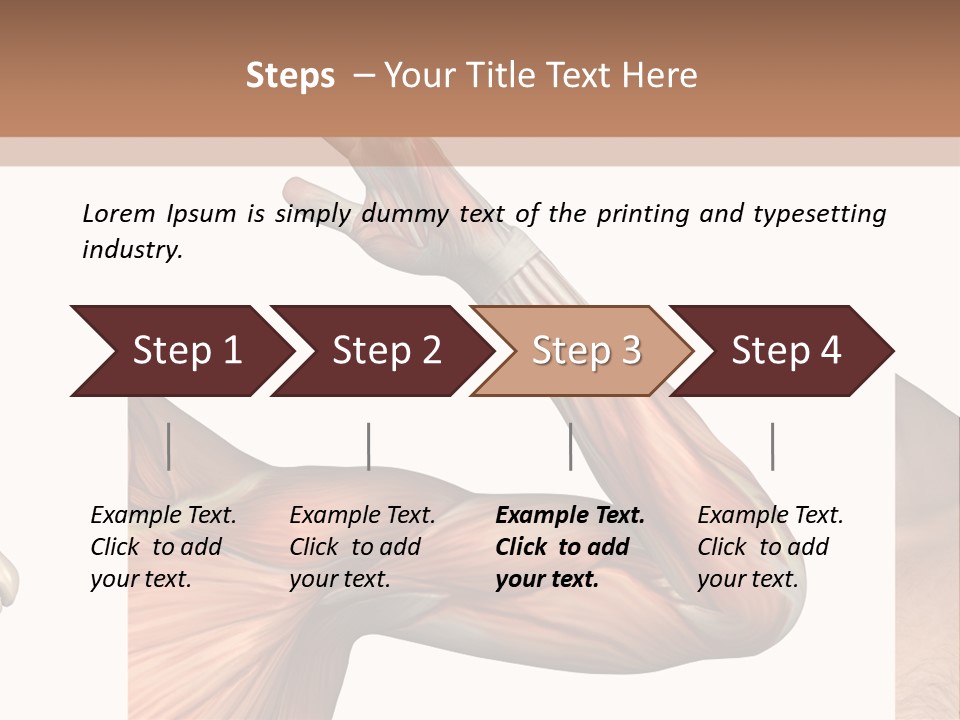 A Medical Powerpoint Presentation With Muscles And Bones PowerPoint Template