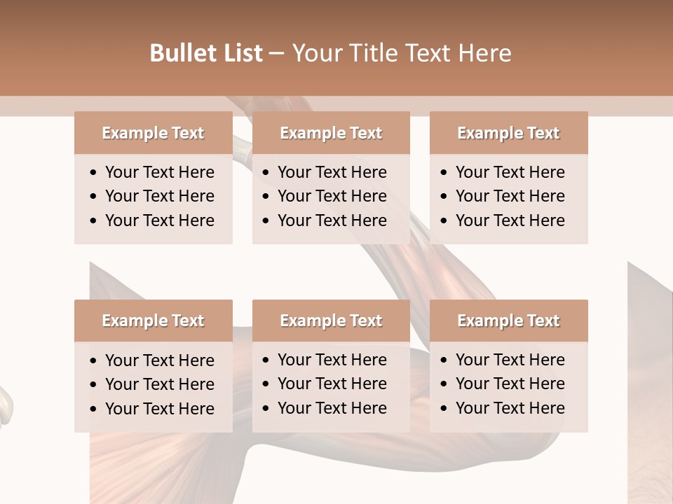 A Medical Powerpoint Presentation With Muscles And Bones PowerPoint Template