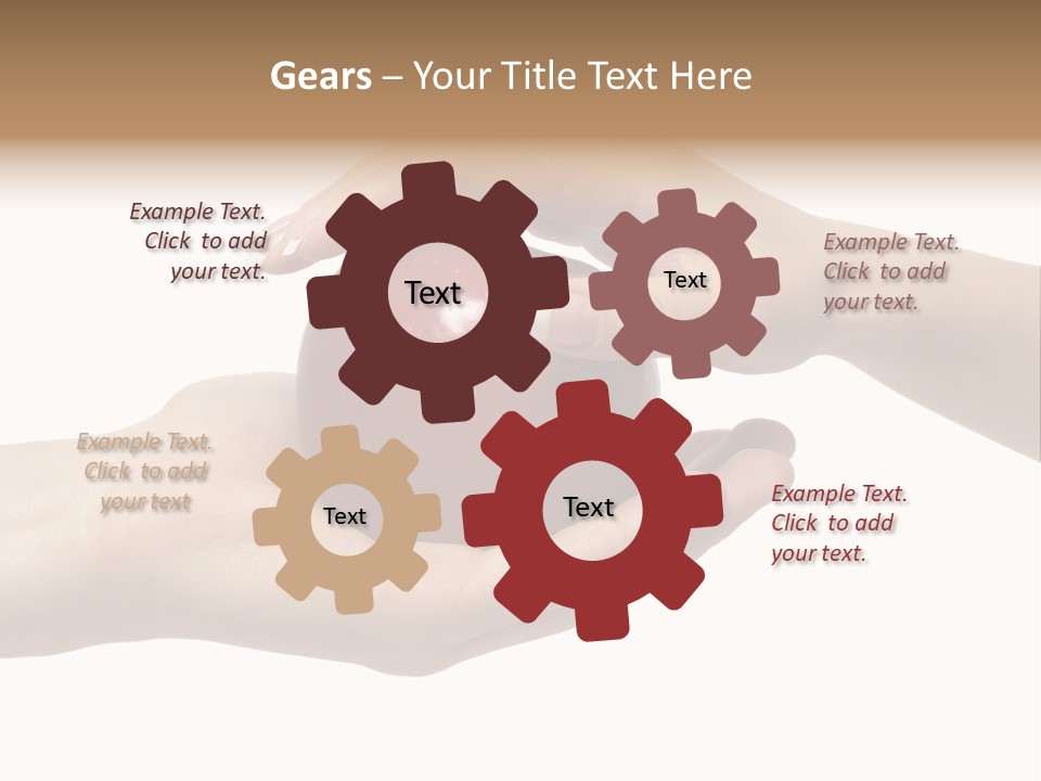 Mans Hand Is Giving An Apple To The Women Hand. PowerPoint Template