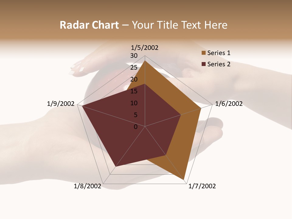 Mans Hand Is Giving An Apple To The Women Hand. PowerPoint Template