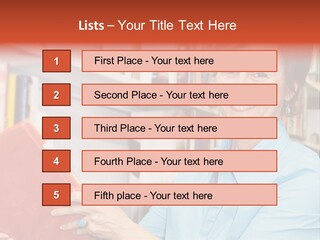 A Pretty Librarian In Her Wheelchair Shelving Books. PowerPoint Template