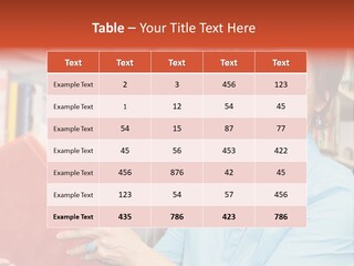 A Pretty Librarian In Her Wheelchair Shelving Books. PowerPoint Template