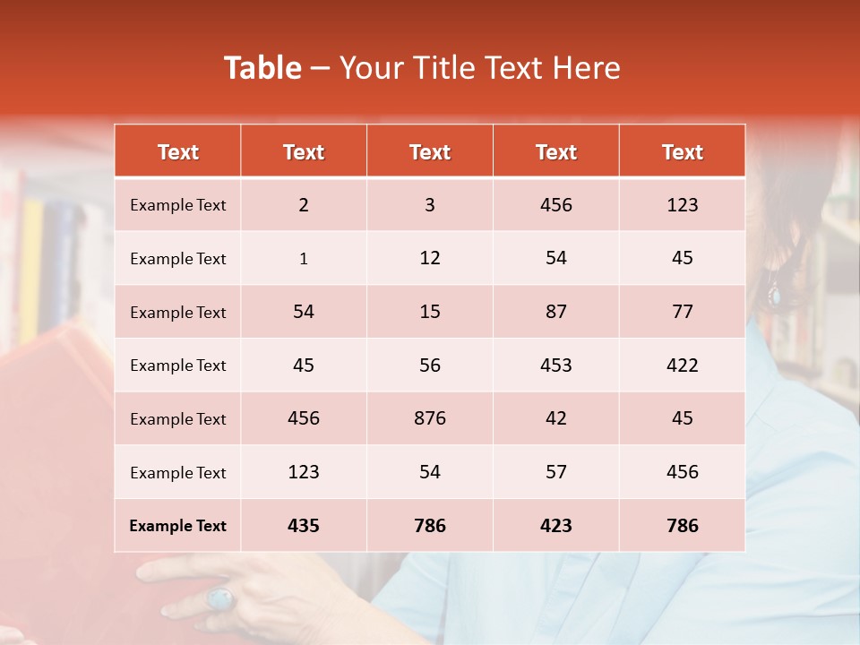 A Pretty Librarian In Her Wheelchair Shelving Books. PowerPoint Template