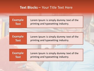 A Pretty Librarian In Her Wheelchair Shelving Books. PowerPoint Template