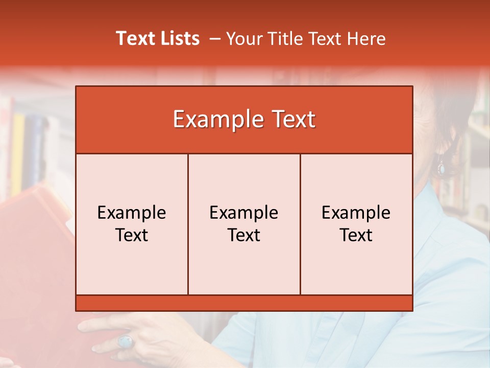 A Pretty Librarian In Her Wheelchair Shelving Books. PowerPoint Template
